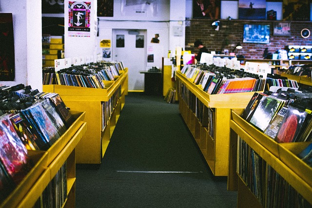 Un magasin de disques