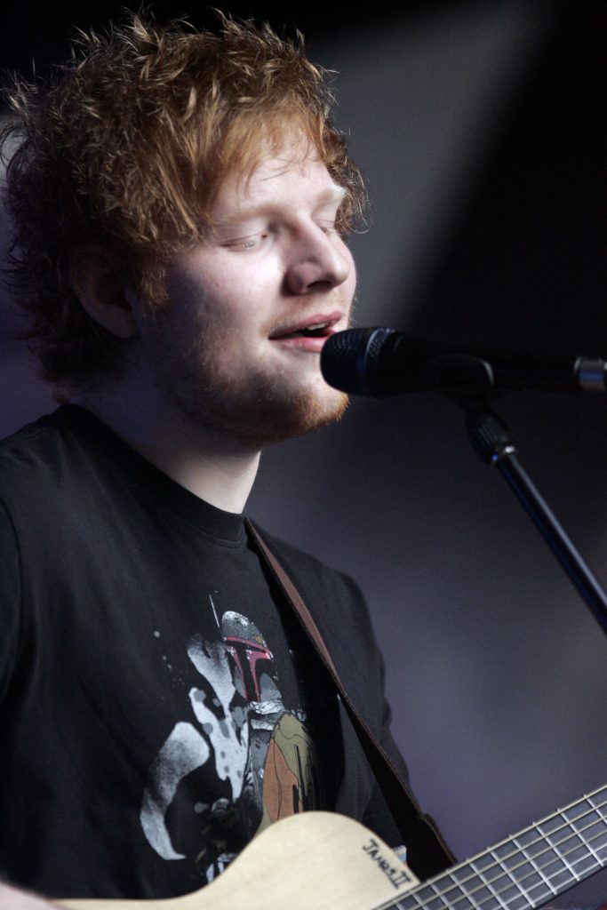 Le chanteur Ed Sheeran